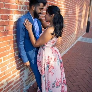 Lulus Daley Blush Floral Print Sleeveless Maxi